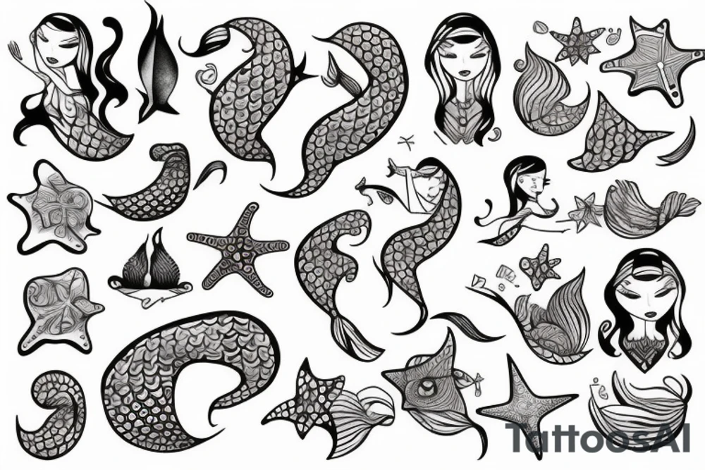 Mermaid tattoo idea