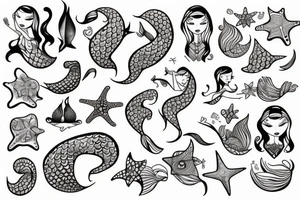 Mermaid tattoo idea