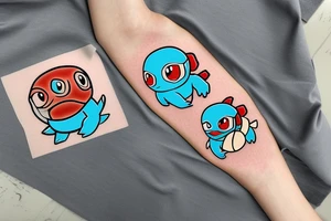 Funny squirtle pokemon tattoo idea