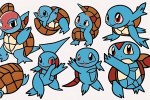 Funny squirtle pokemon tattoo idea
