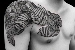flying bullet tattoo idea