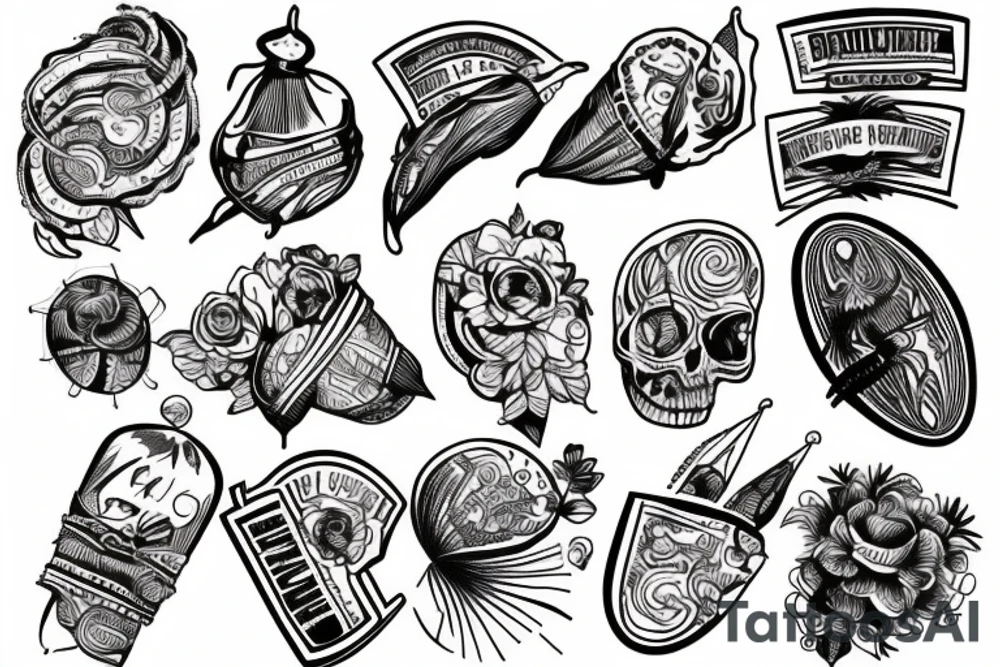 shot bullet tattoo idea