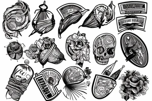 shot bullet tattoo idea