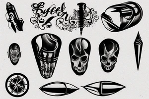 shot bullet tattoo idea