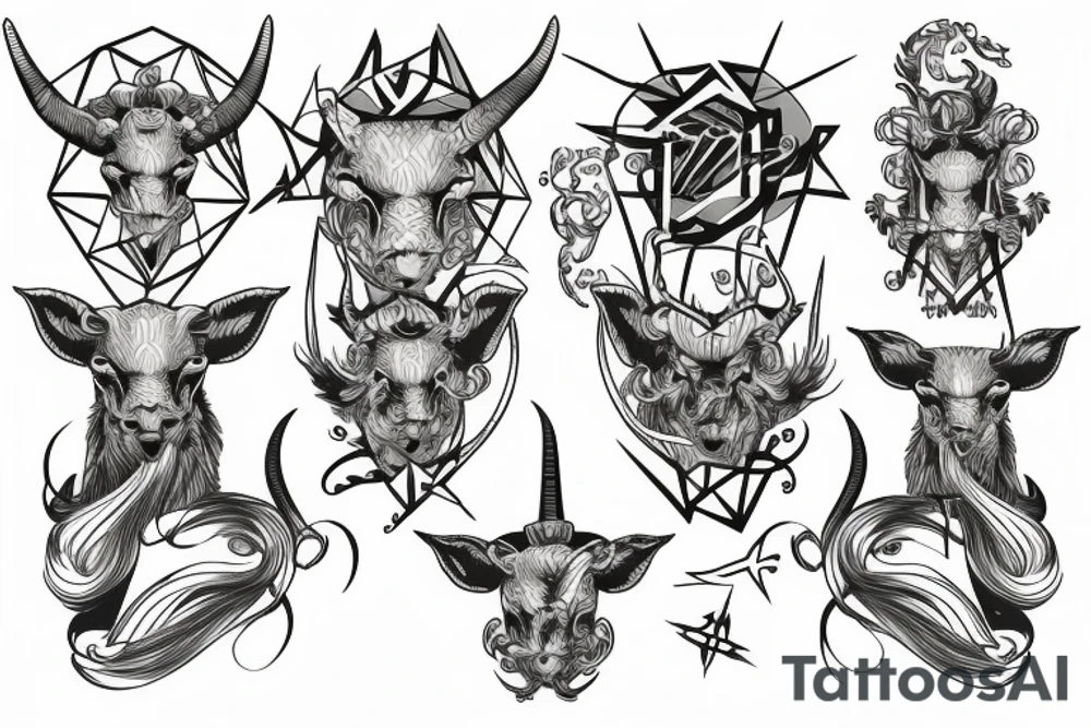 Sternzeichen Skrpion Stier Jungfrau Steinbock tattoo idea