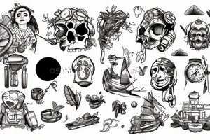 stranded human explorer lost tattoo idea