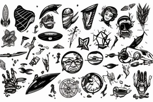 stranded human explorer lost tattoo idea