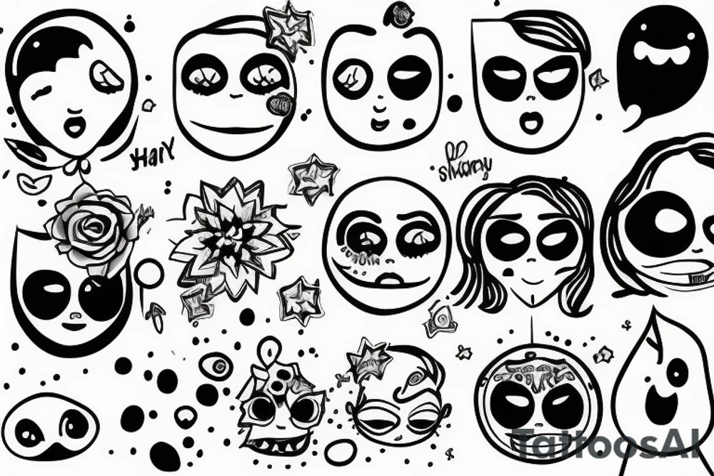 "Nowadays all I do is shine" Sun with happy face tattoo idea