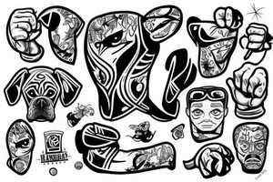 Boxer tattoo idea
