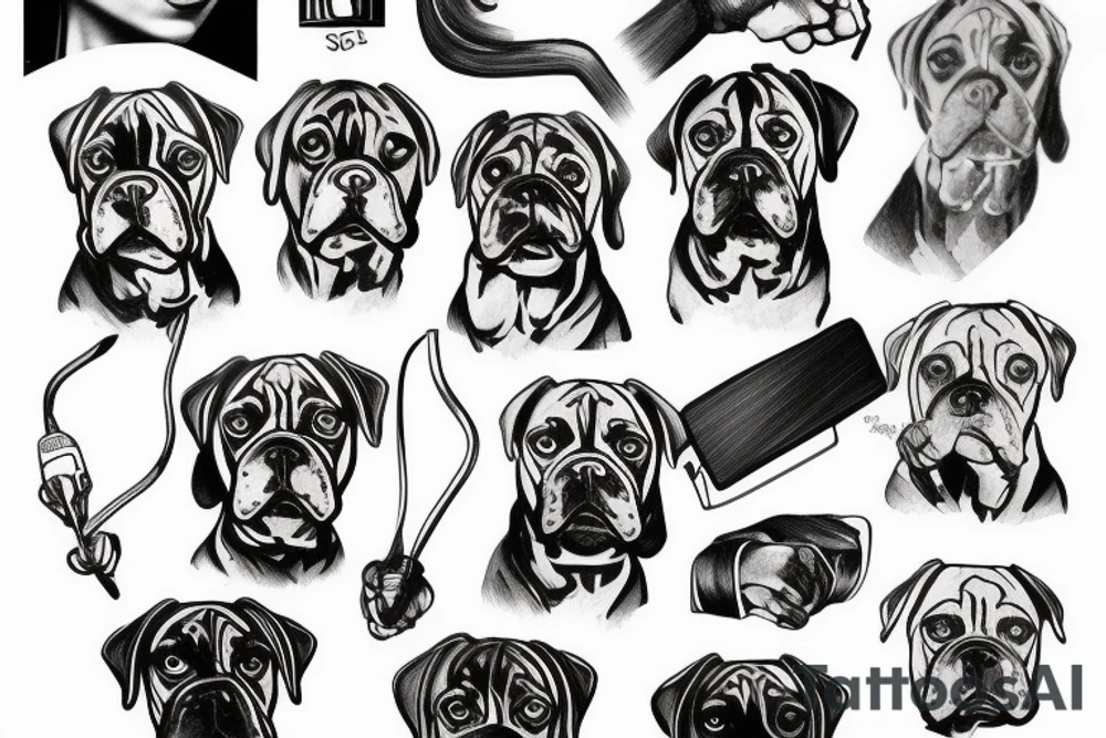 Boxer tattoo idea