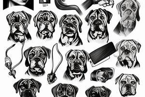 Boxer tattoo idea