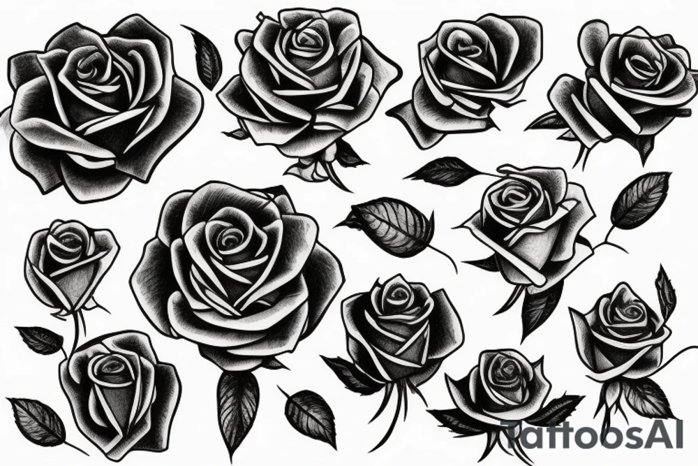 alien rose tattoo idea