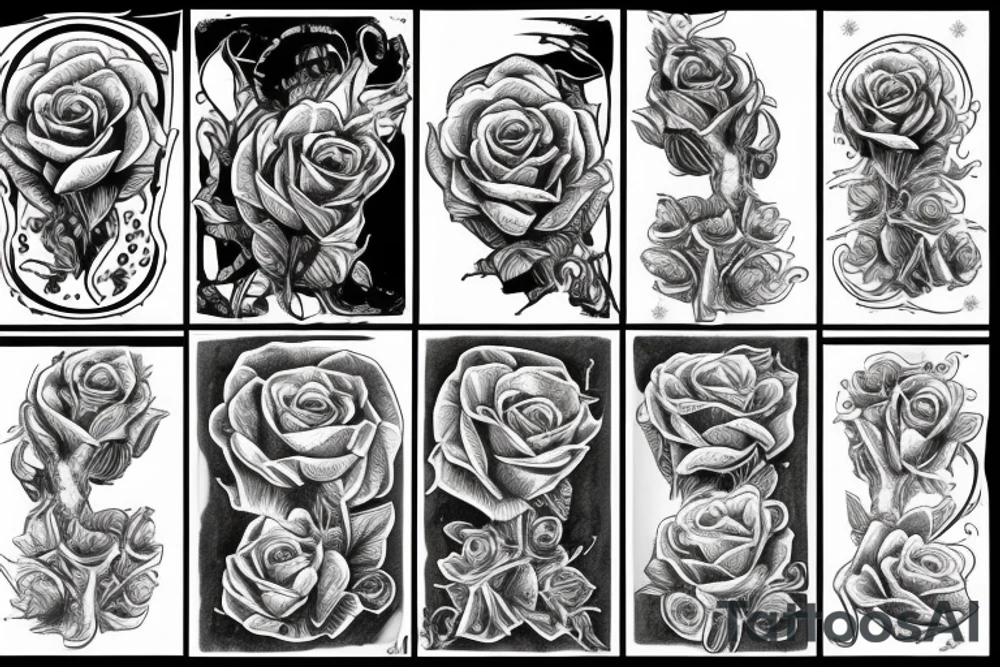 alien rose tattoo idea