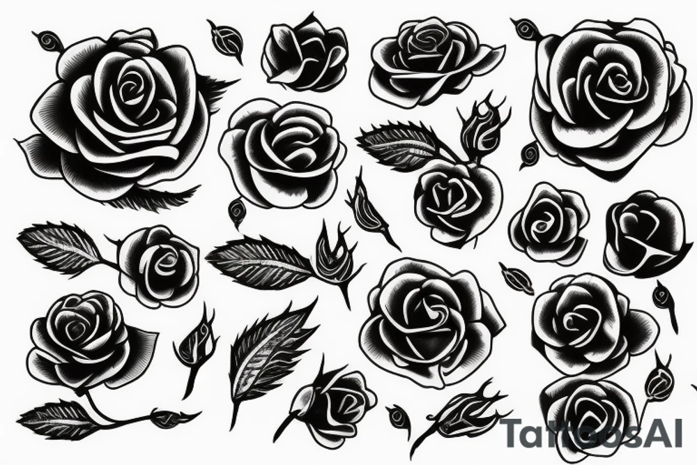 alien rose tattoo idea