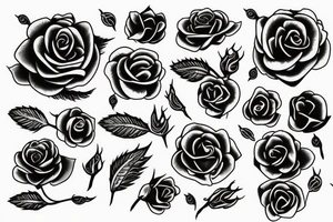 alien rose tattoo idea