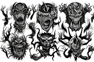 Terrifying monster tattoo idea