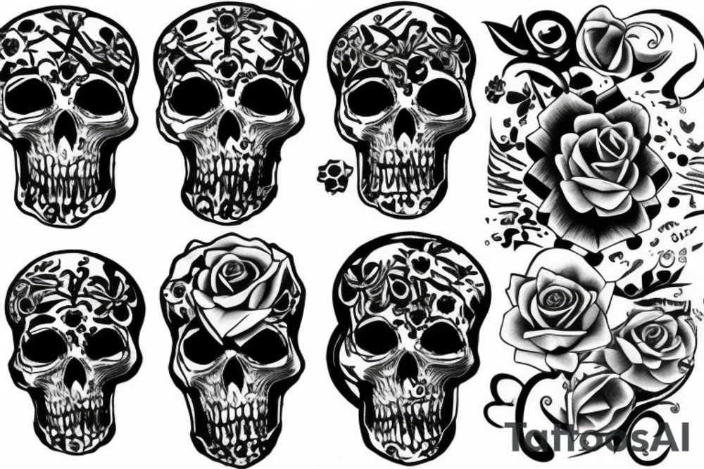 Memento mori letters tattoo idea