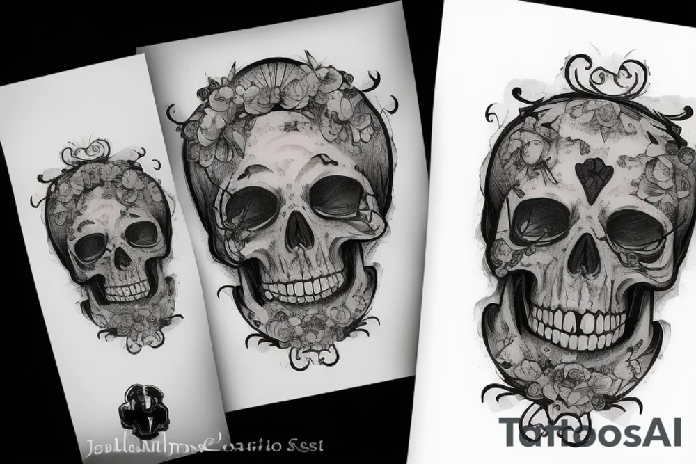 Memento mori letters tattoo idea