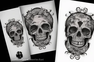 Memento mori letters tattoo idea