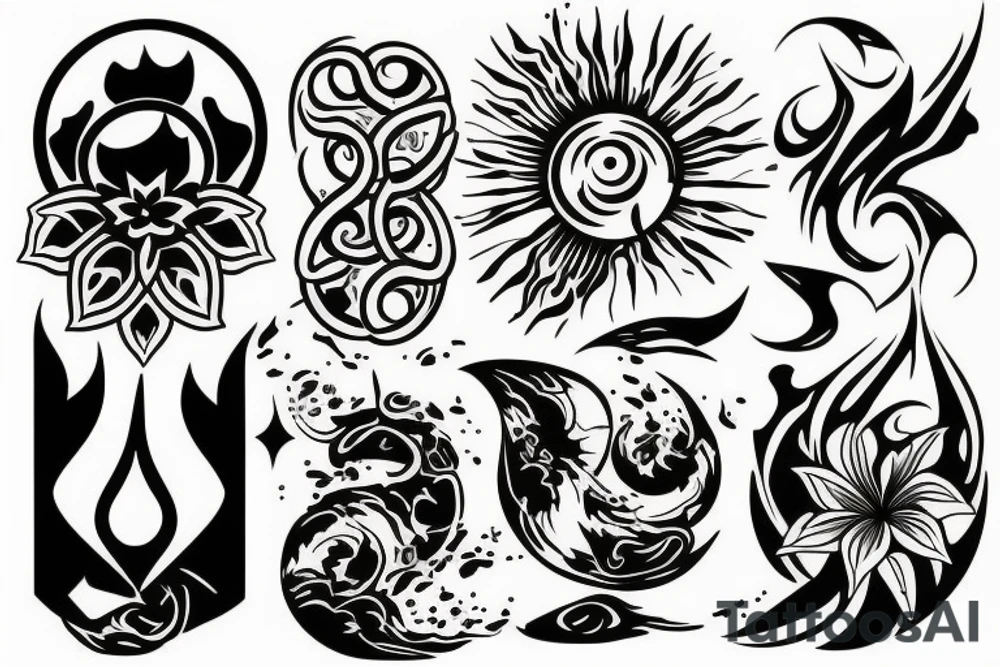 Sunset tattoo idea