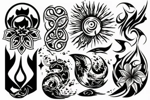 Sunset tattoo idea