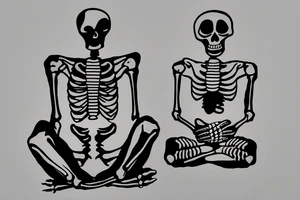 skeleton meditating simple
alien meditating simple tattoo idea