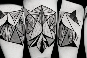 Palm and mountains. tattoo idea