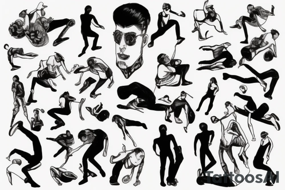 falling man tattoo idea