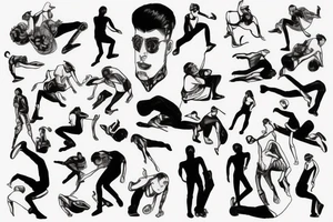 falling man tattoo idea