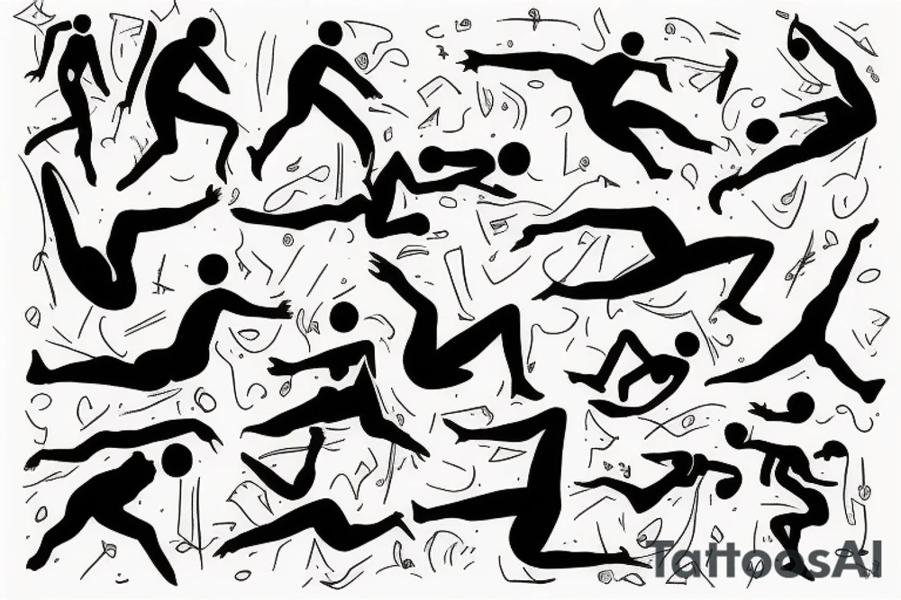 falling man tattoo idea