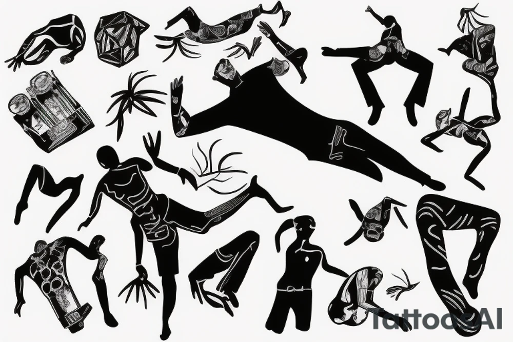 falling man tattoo idea