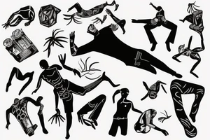 falling man tattoo idea