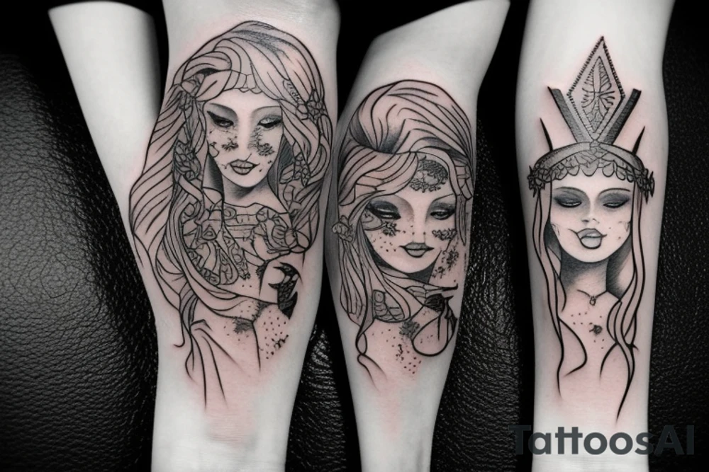 Three Sisters of fate tattoo idea