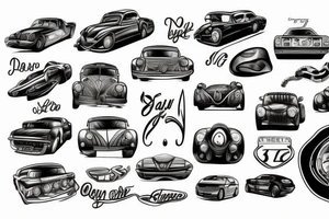 a car tattoo idea