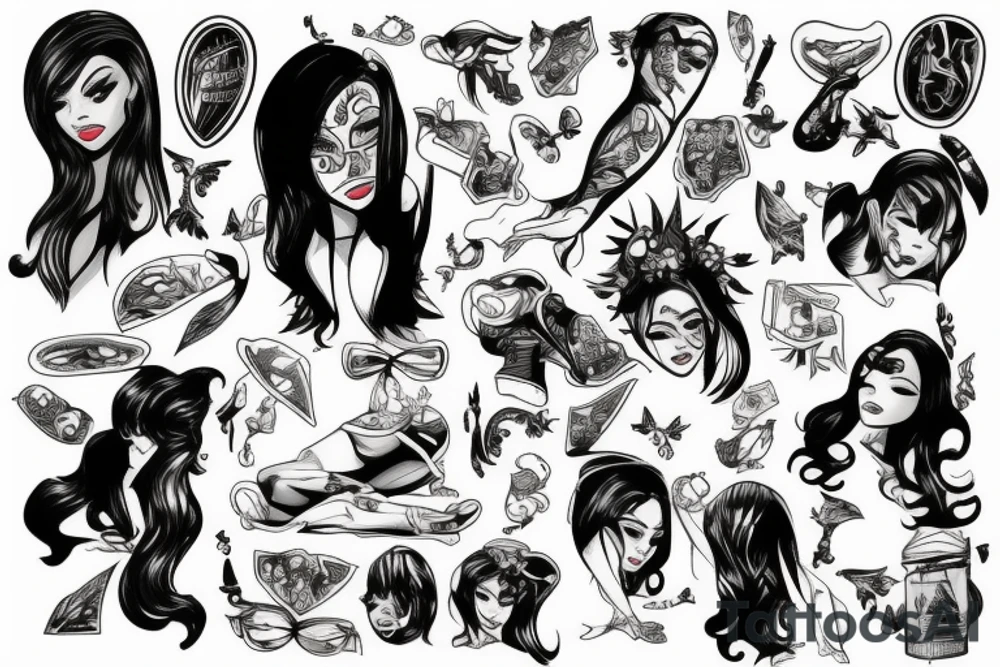 Sexy comic tattoo idea
