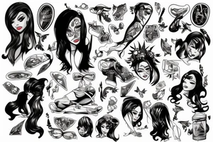 Sexy comic tattoo idea