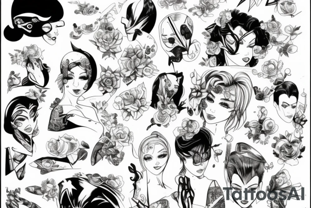 Sexy comic tattoo idea