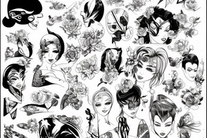 Sexy comic tattoo idea