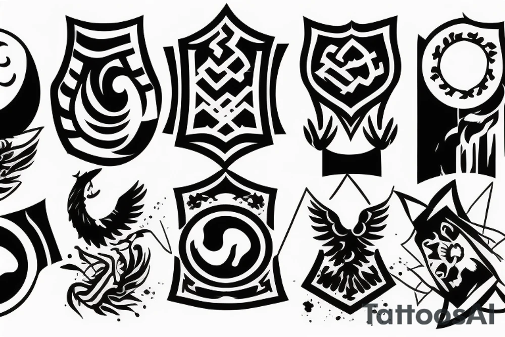 Kyrgyz flag tattoo idea