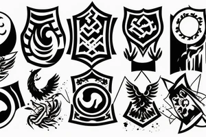 Kyrgyz flag tattoo idea