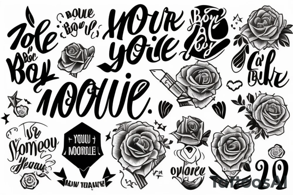 You are a role model. Be a role model tattoo idea