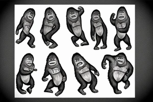 bigfoot dancing tattoo idea