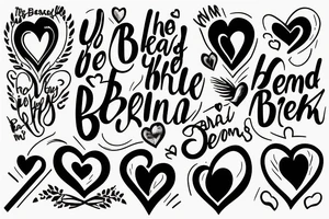blessed are the hearts that can bend they shall never be broken tattoo idea