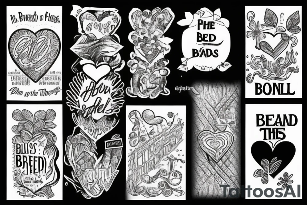 blessed are the hearts that can bend they shall never be broken tattoo idea