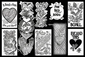 blessed are the hearts that can bend they shall never be broken tattoo idea