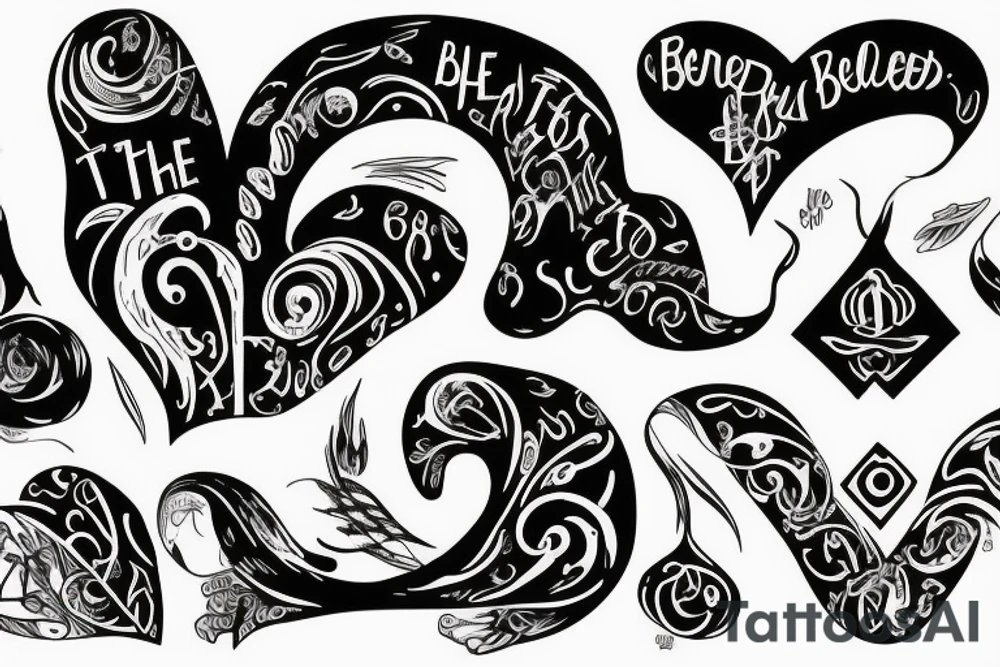 blessed are the hearts that can bend they shall never be broken tattoo idea