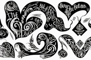 blessed are the hearts that can bend they shall never be broken tattoo idea