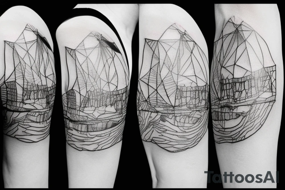 Mountain bicycle tattoo idea
