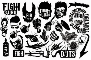 fight club tattoo tattoo idea