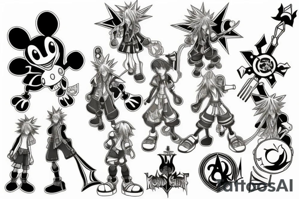 Kingdom hearts tattoo idea